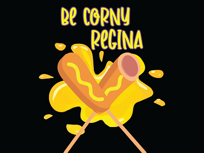 Corn Dog Design corndog design graphic design illustration t shirt tshirt typography vector
