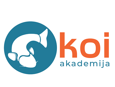 koi academy logo branding design graphic design