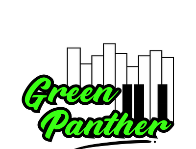 Green Panther ,musical logo branding design graphic design logo