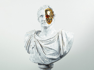 Kill Your Idols | Part II 3d artwork cinema4d digital gold idols octane octanerender render skull statue