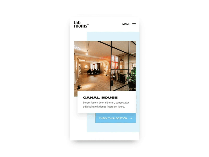 Landing page concept | Mobile