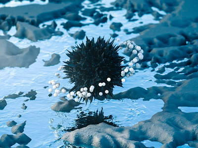 Supernova 3d art 3d modeling artwork atom cinema4d digital earth particles render water