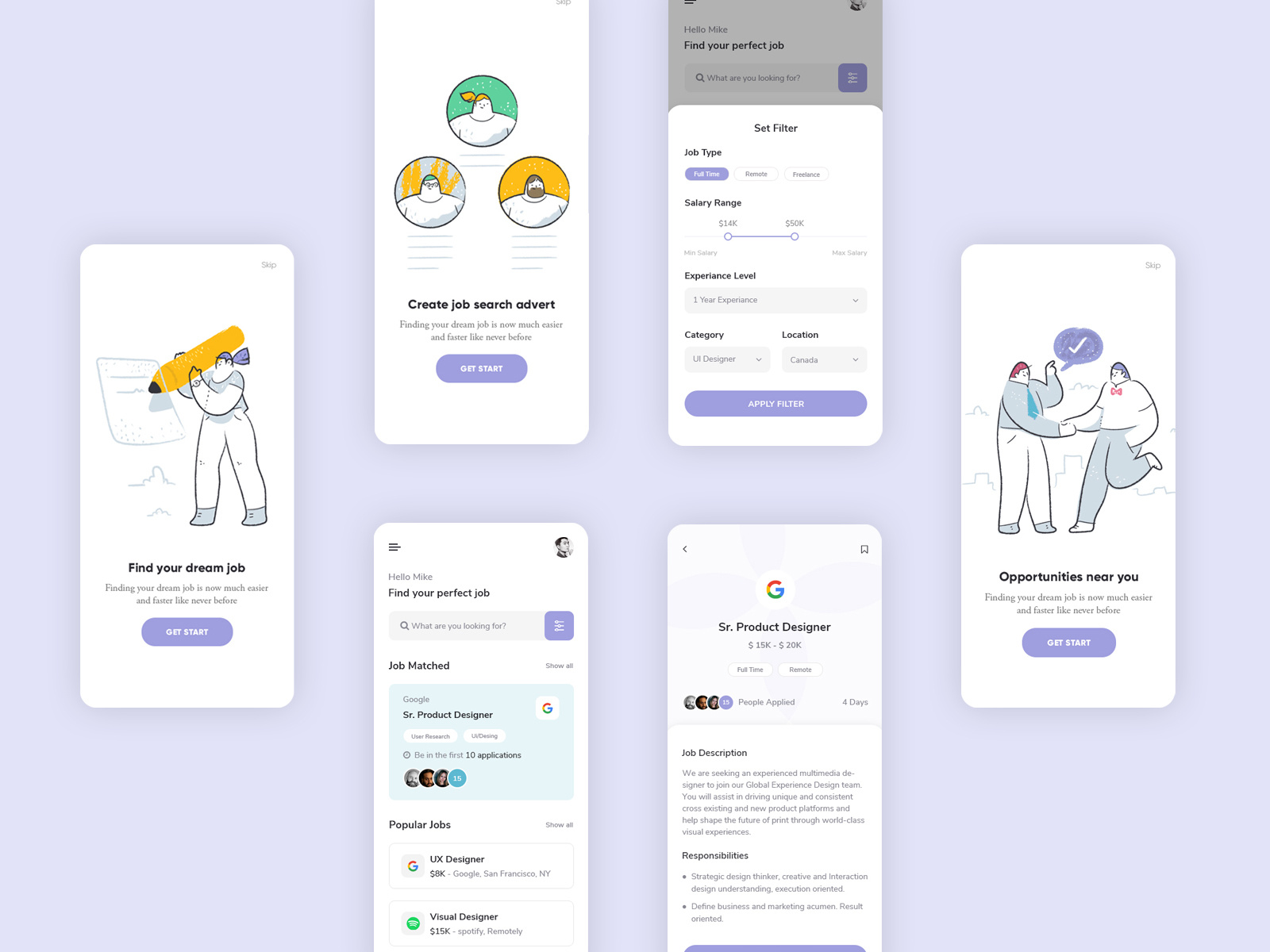 Job Board App by Siva Kumar on Dribbble