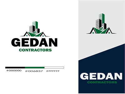 Gedan Contractor - Logo Design branding design graphic design illustration logo typography vector
