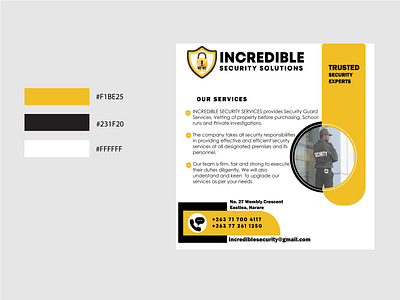 Incredible Security Solutions-Flyer Design branding design graphic design illustration typography ui ux vector