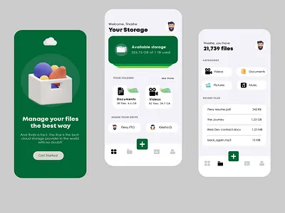 File Manager App UI app illustration ui ux