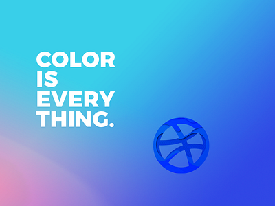 Color Is Every Thing color colorful colour community dribbble gradient icon ui