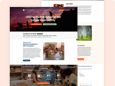 Mindful Therapy Homepage design homepage ui ui design uxdesign webpage website website design