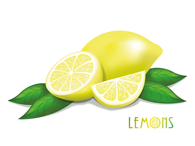 Lemons adobe illustrator design graphic design icon illustration lemon logo vector vector lemons