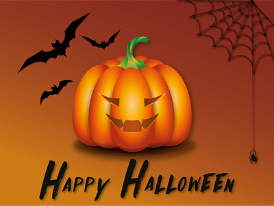 Happy Halloween! adobe illustrator design graphic design halloween happy halloween icon illustration logo pumpkin vector vector pumpkin