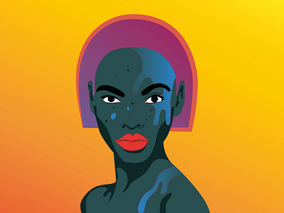 African woman adobe illustrator black woman design girl graphic design illustration vector woman