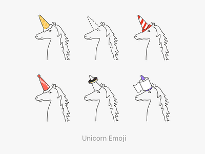 Unicorn Emoji illustrator，empty，unicorn