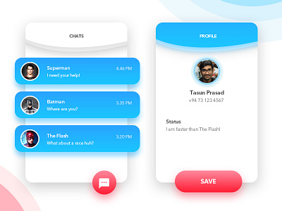 Chat App android app chat design ios ui ux