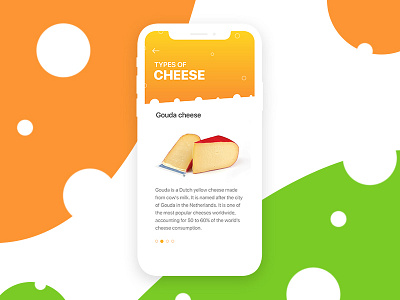 Encyclopedia of Cheese android app cheese encyclopedia food ios iphonex ui ux