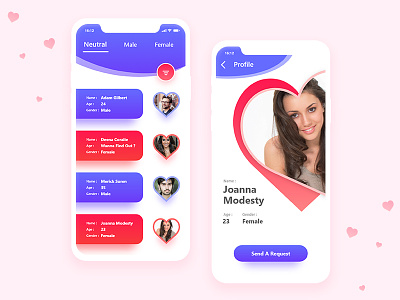 Wanna Date? android app dating design ios iphonex love ui ux