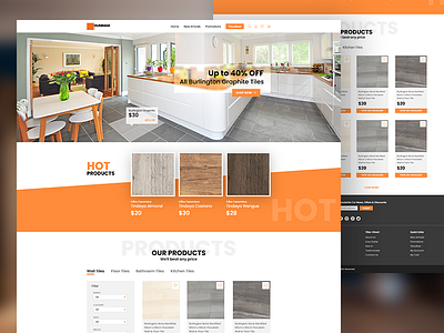 E-commerce web for tiles