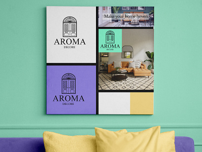 A Home Decor Logo and Branding branding decor graphic design logo motion graphics