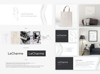 LeCharme identity branding design graphic design logo polygraphy vector