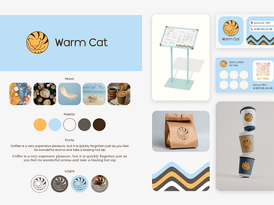 Warm Cat the coffee house identity