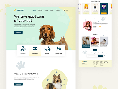 Pet Care Website ui ui pet care