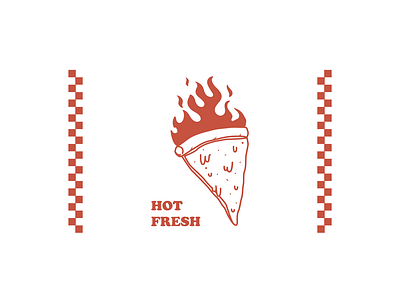Always hot & fresh badpie design fastfood food fresh graphic design hot illustration pizza slice