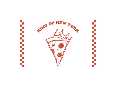 King pie NYC badpie design editorial fastfood food graphic design illustration pizza slice