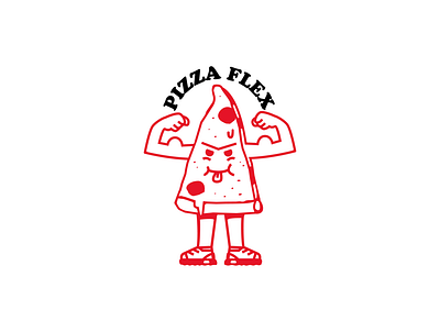 flex pie badpie fastfood flex food graphic design illustration pizza slice
