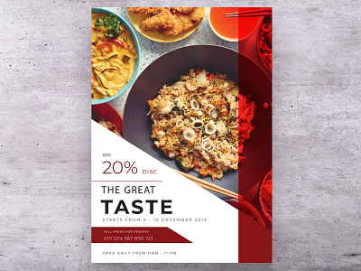 Food brochure design