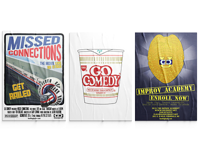 Go! Comedy Show Posters apparel design graphic design print