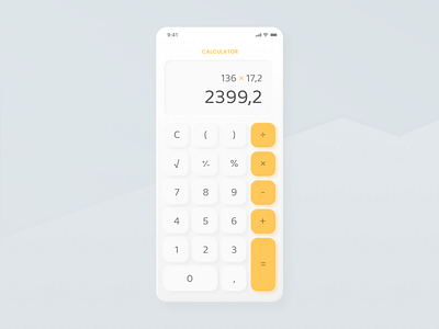 Daily UI - Calculator calculator dailyui