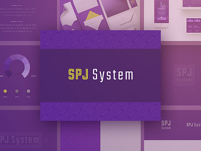SPJ System Branding brandbook branding electric electrical identity installations logo mark pattern symbol