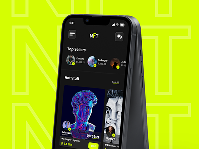 NFT App Ui design for a Client