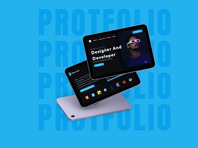 Personal Protfolio website UI design
