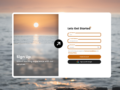 Sign Up Page UI Design