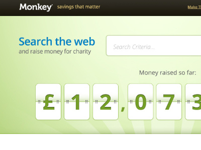 Charity Web Search charity form search ui