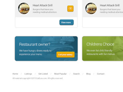 Where can I eat? button food ui web