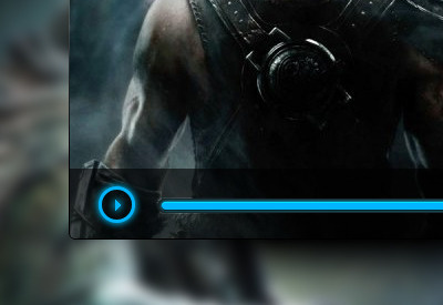 Floating Media Player free media player play psd ui video