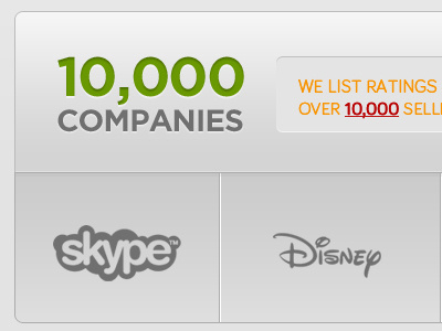 10,000 Companies logotype ui web