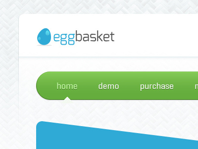 Egg-Basket logo navigation pattern web