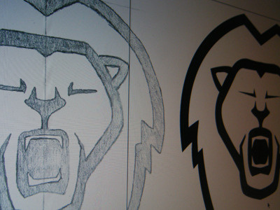 Rawr Photo conversion illustrator lion pen tool vector