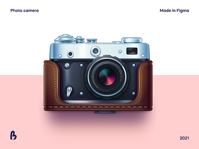 Photo camera camera case design figma icon icons illustration illustrations lens photo photo camera