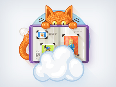 What Does the Fox Say? books cat cloud fox icon icons illustration