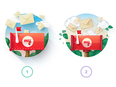 Choosing a style. Can you help us? choose icon icons illustration letter letters mail mailbox