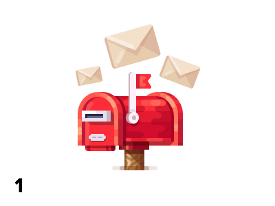 Choosing a style. One more take icon icons illustrations letter letters mail mailbox
