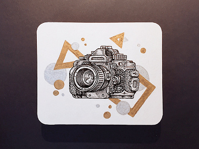 More Experimental Card Sketches camera card icon icons illustration sketch