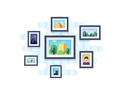 Photo Sync Illustration frame icon illustration photo sync