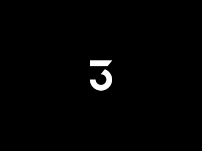 3 3 logo number numerical three