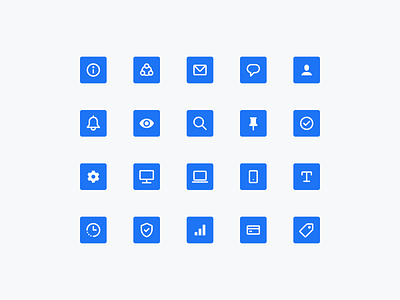 Icons for Email Marketing App email marketing icon icon set icons ui user experience user interface ux web app