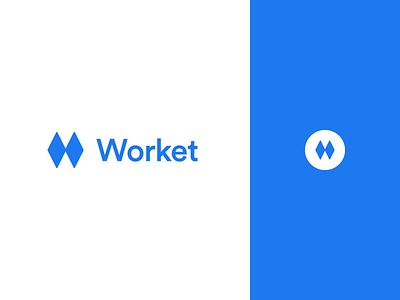 Worket Logo app branding logo web app
