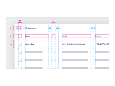 Data Table UX/UI – Density app crm data table ui user experience user interface ux web app